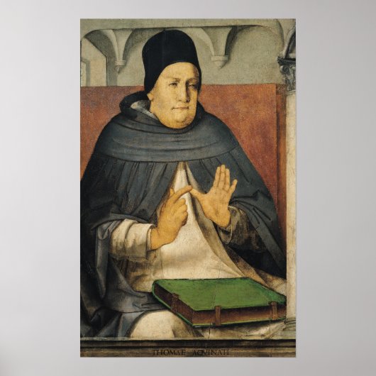 Portret van St. Thomas Aquinas c.1475 Poster (Voorkant)
