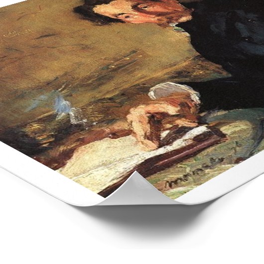 Portret van Stéphane Mallarmé, 1876 Poster (Hoek)