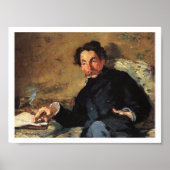 Portret van Stéphane Mallarmé, 1876 Poster (Voorkant)