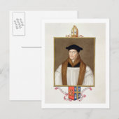 Portret van Stephen Gardiner (c.1483-1555) bisscho Briefkaart (Voorkant / Achterkant)