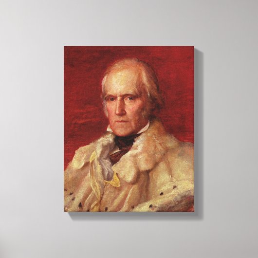 Portret van Stratford Canning Canvas Afdruk (Voorkant)