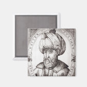 Portret van Suleiman de Magnificant Magneet (Voorkant / Achterkant)