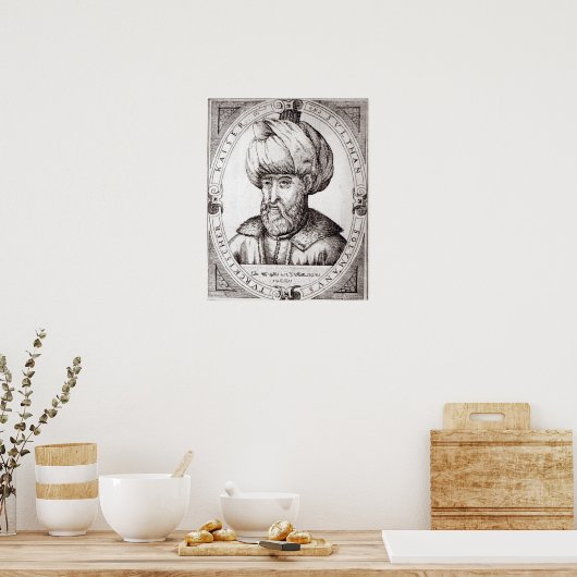 Portret van Suleiman de Magnificant Poster (Keuken)