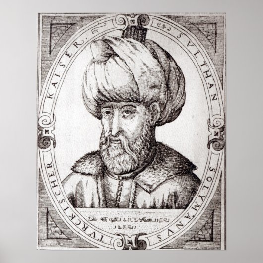 Portret van Suleiman de Magnificant Poster (Voorkant)