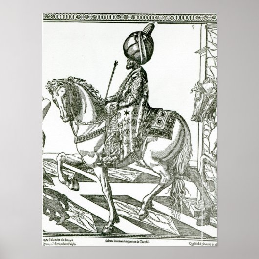 Portret van Suleiman de Magnificant Poster (Voorkant)