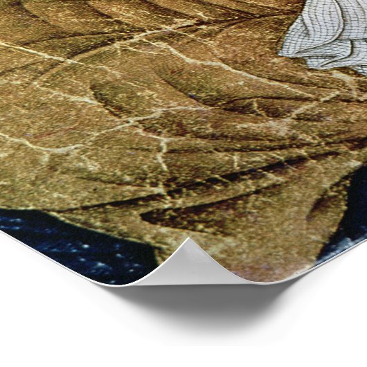 Portret van Sultan Mehmet II Poster (Hoek)