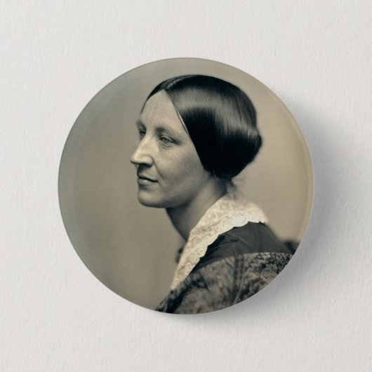 Portret van Susan Brownell Anthony 1850 Ronde Button 5,7 Cm (Voorkant)