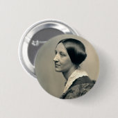 Portret van Susan Brownell Anthony 1850 Ronde Button 5,7 Cm (Voorkant /achterkant)