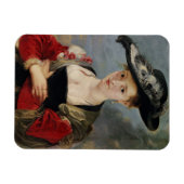 Portret van Susanna Lunden (?) (Le Chapeau de Pail Magneet (Horizontaal)