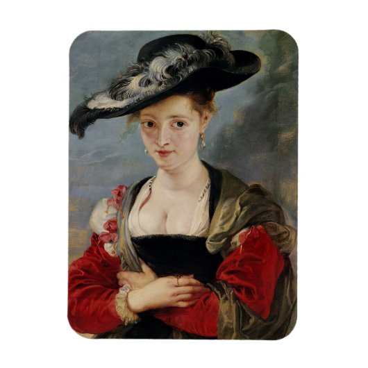 Portret van Susanna Lunden (?) (Le Chapeau de Pail Magneet (Verticaal)