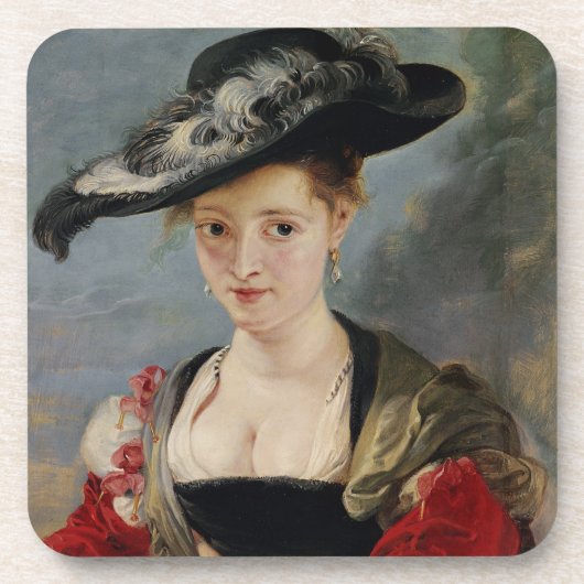 Portret van Susanna Lunden (?) (Le Chapeau de Pail Onderzetter (Voorkant)