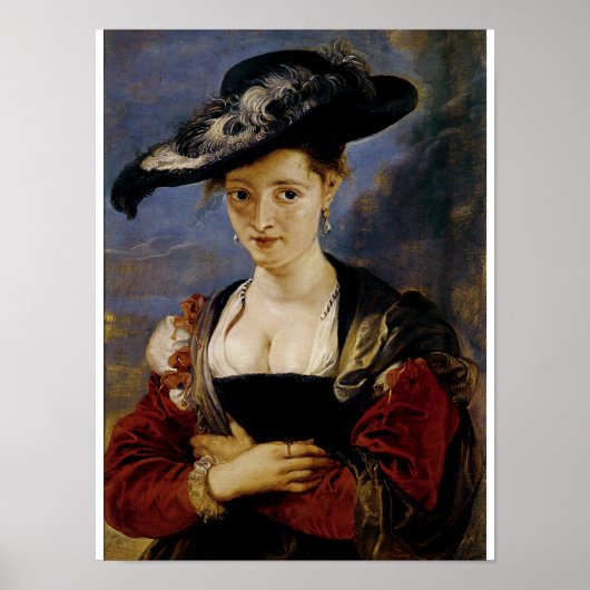 Portret van Suzanne Fourment Poster (Voorkant)