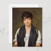Portret van Suzanne Le Peletier de Saint-Fargeau Briefkaart (Voorkant / Achterkant)