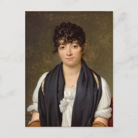 Portret van Suzanne Le Peletier de Saint-Fargeau Briefkaart (Voorkant)