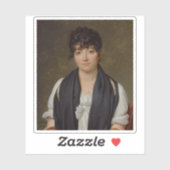 Portret van Suzanne Le Peletier de Saint-Fargeau Sticker (Vel)