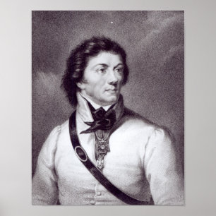 Portret van Tadeusz Kosciuszko Poster