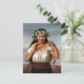 Portret van Terewai Horomona - G. Lindauer Briefkaart (Staand voorkant)