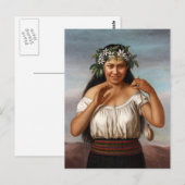 Portret van Terewai Horomona - G. Lindauer Briefkaart (Voorkant / Achterkant)