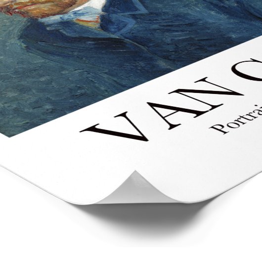 Portret van Theo van Gogh door Vincent Van Gogh Poster (Hoek)