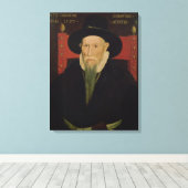 Portret van Theodore de Beze Canvas Afdruk (Insitu (Houten vloer))