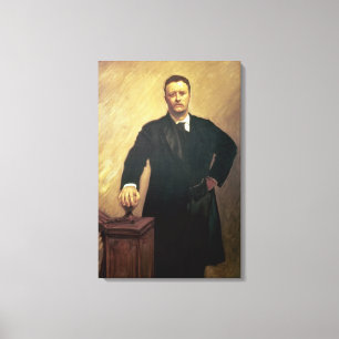 Portret van Theodore Roosevelt Canvas Afdruk