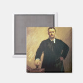 Portret van Theodore Roosevelt Magneet (Voorkant / Achterkant)