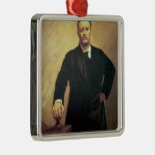 Portret van Theodore Roosevelt Metalen Ornament (Rechts)