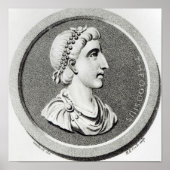 Portret van Theodosius Poster (Voorkant)