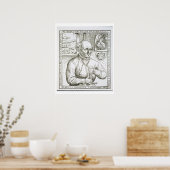 Portret van Theothrastus Paracelsus (1493-1541), c Poster (Keuken)