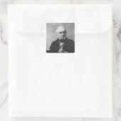 Portret van Thomas Babington Macaulay Vierkante Sticker (Tas)