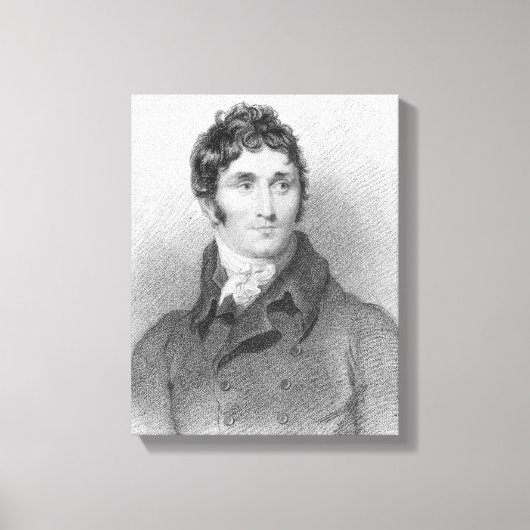 Portret van Thomas Campbell, 1815 Canvas Afdruk (Voorkant)