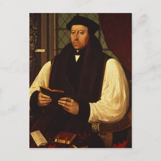 Portret van Thomas Cranmer 1546 Briefkaart (Voorkant)