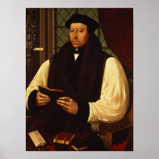 Portret van Thomas Cranmer 1546 Poster (Voorkant)