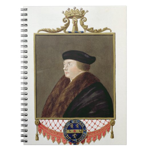 Portret van Thomas Cromwell (c.1485-1540) Ist Earl Notitieboek (Voorkant)