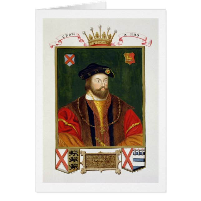 Portret van Thomas Fitzgerald (1513-37) Lord Offal (Voorkant)
