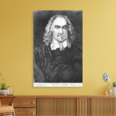 Portret van Thomas Hobbes Canvas Afdruk (Insitu (Woonkamer))