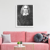 Portret van Thomas Hobbes Canvas Afdruk (Insitu (Woonkamer))