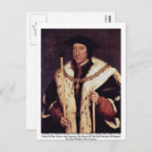 Portret van Thomas Howard 3rd Duke van Norfolk Briefkaart (Voorkant / Achterkant)