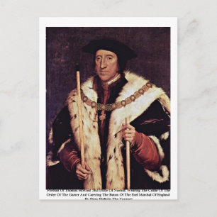 Portret van Thomas Howard 3rd Duke van Norfolk Briefkaart