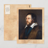 Portret van Thomas Howard Peter Paul Rubens Briefkaart (Voorkant / Achterkant)