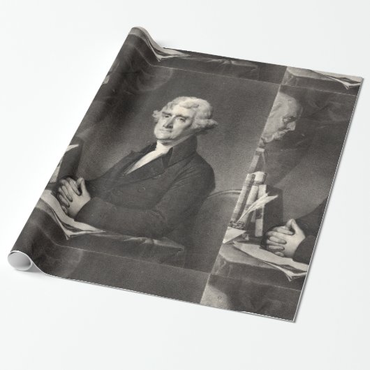 Portret van Thomas Jefferson Cadeaupapier (Uitgerold)
