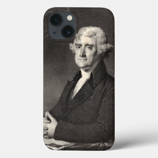 Portret van Thomas Jefferson Case-Mate iPhone Case (Achterkant)