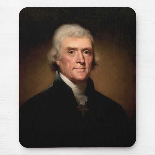 Portret van Thomas Jefferson (door Rembrandt Peale Muismat (Voorkant)
