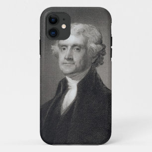 Portret van Thomas Jefferson, gegraveerd door Henr Case-Mate iPhone Case