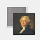 Portret van Thomas Jefferson Magneet (Voorkant / Achterkant)