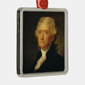Portret van Thomas Jefferson Metalen Ornament (Rechts)
