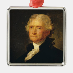 Portret van Thomas Jefferson Metalen Ornament