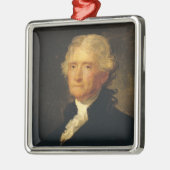 Portret van Thomas Jefferson Metalen Ornament (Links)