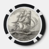 Portret van Thomas Jefferson Pokerchips (Achterkant)