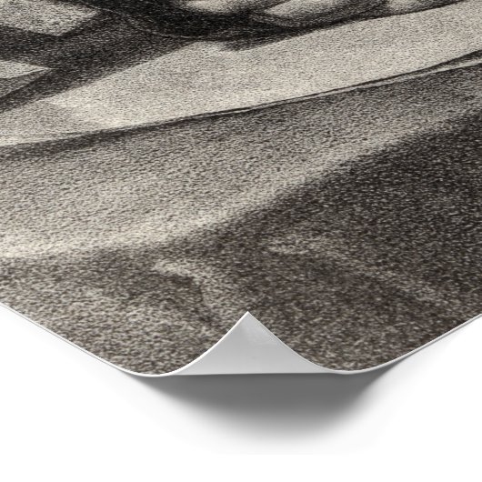 Portret van Thomas Jefferson Poster (Hoek)